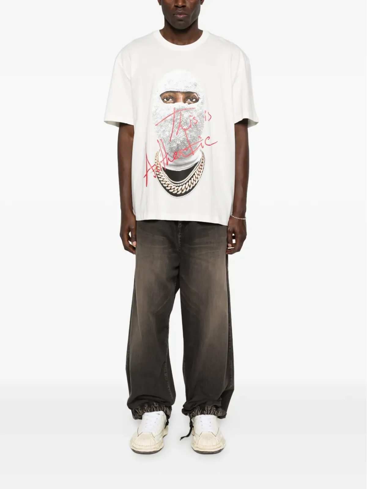 Ih Nom Uh Nit マスク・オーセンティックTシャツ（ホワイト） - 画像2