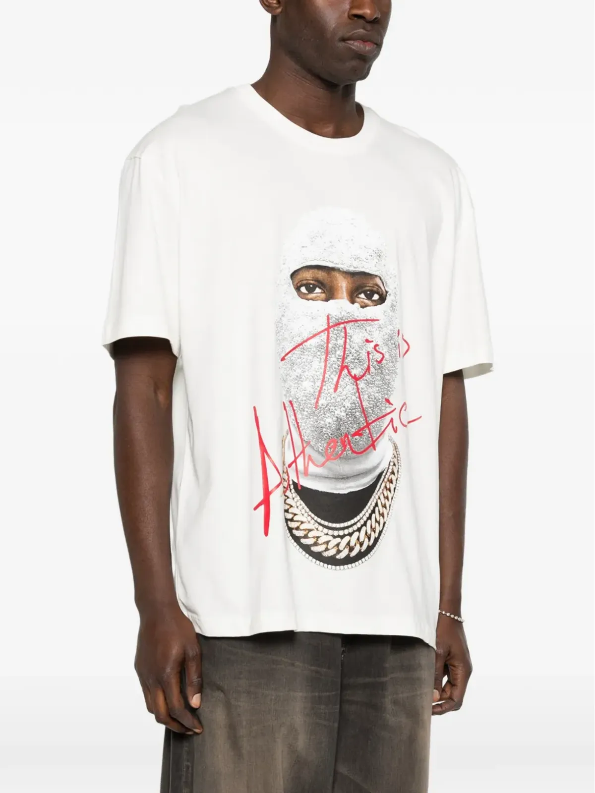 Ih Nom Uh Nit マスク・オーセンティックTシャツ（ホワイト） - 画像3