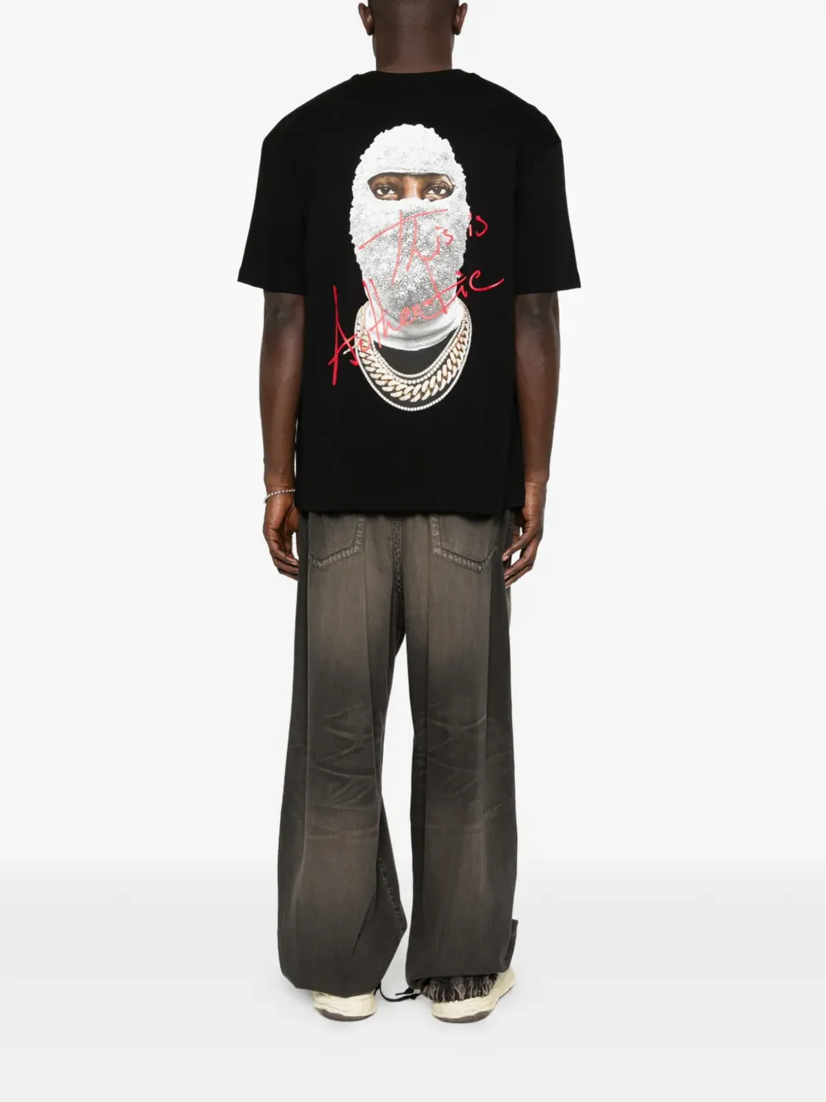 Ih Nom Uh Nit Authentic Back T-shirt - Black - 画像2