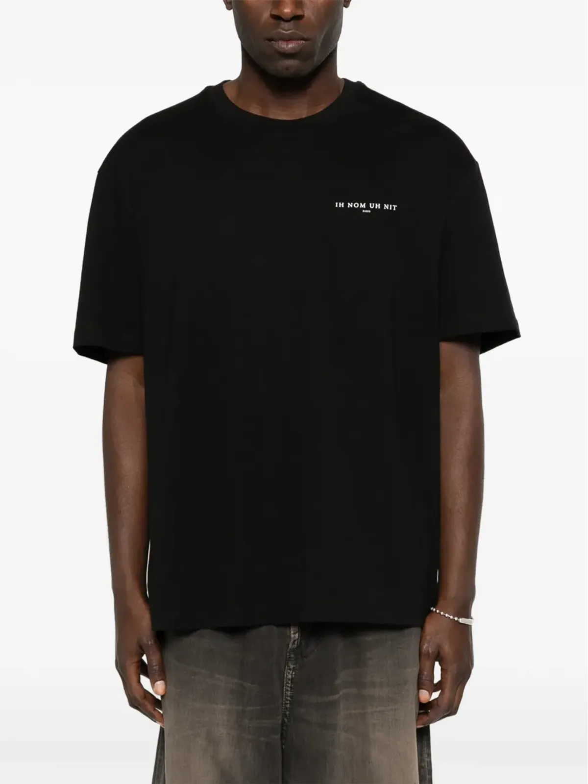 Ih Nom Uh Nit Authentic Back T-shirt - Black - 画像3