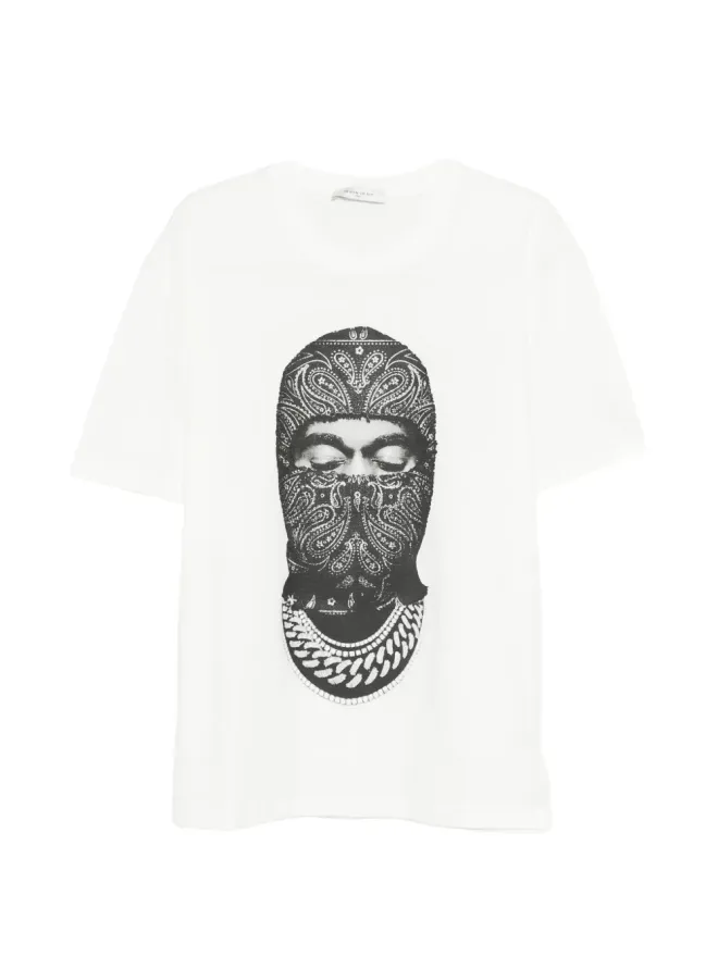 Ih Nom Uh Nit Ih Nom Uh Nit パセイリーマスク Tシャツ ホワイトの商品画像