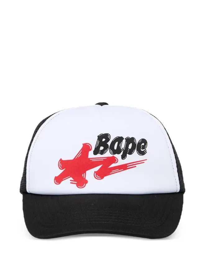 A BATHING APE® A BATHING APE® Star trucker cap - Whiteの商品画像