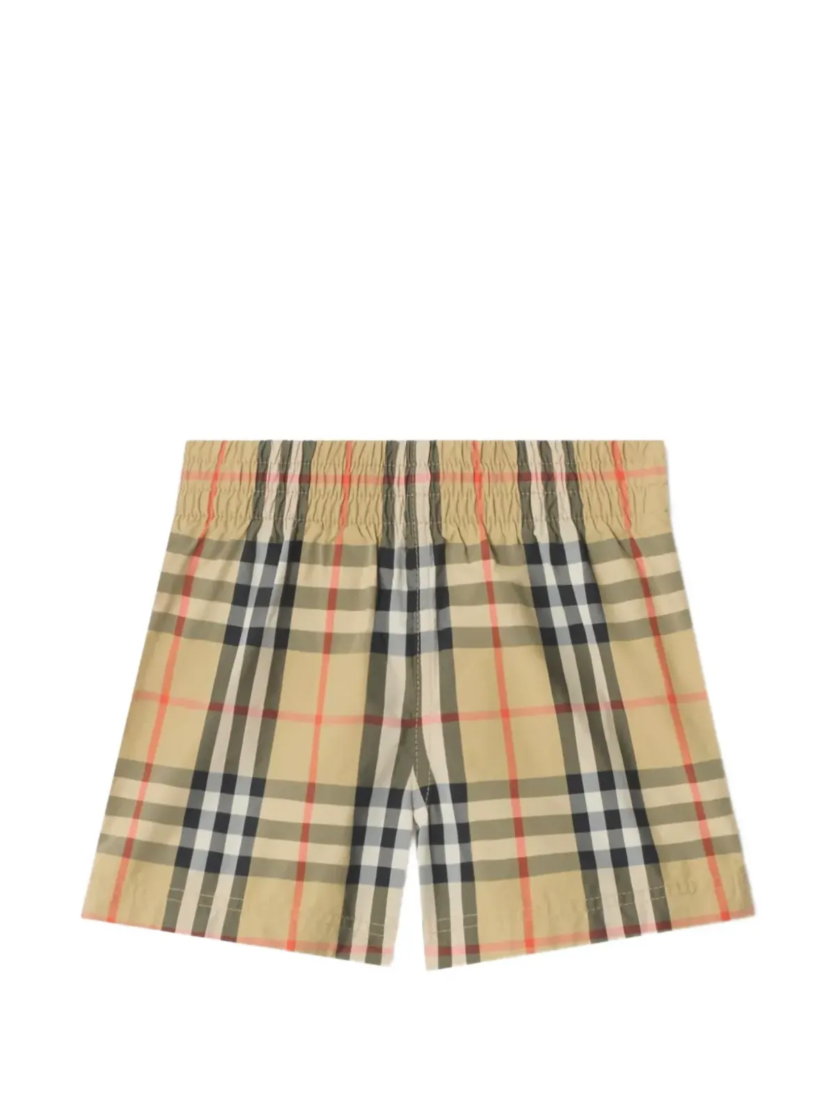 Burberry Kids チェック柄スイムショーツ - 画像2