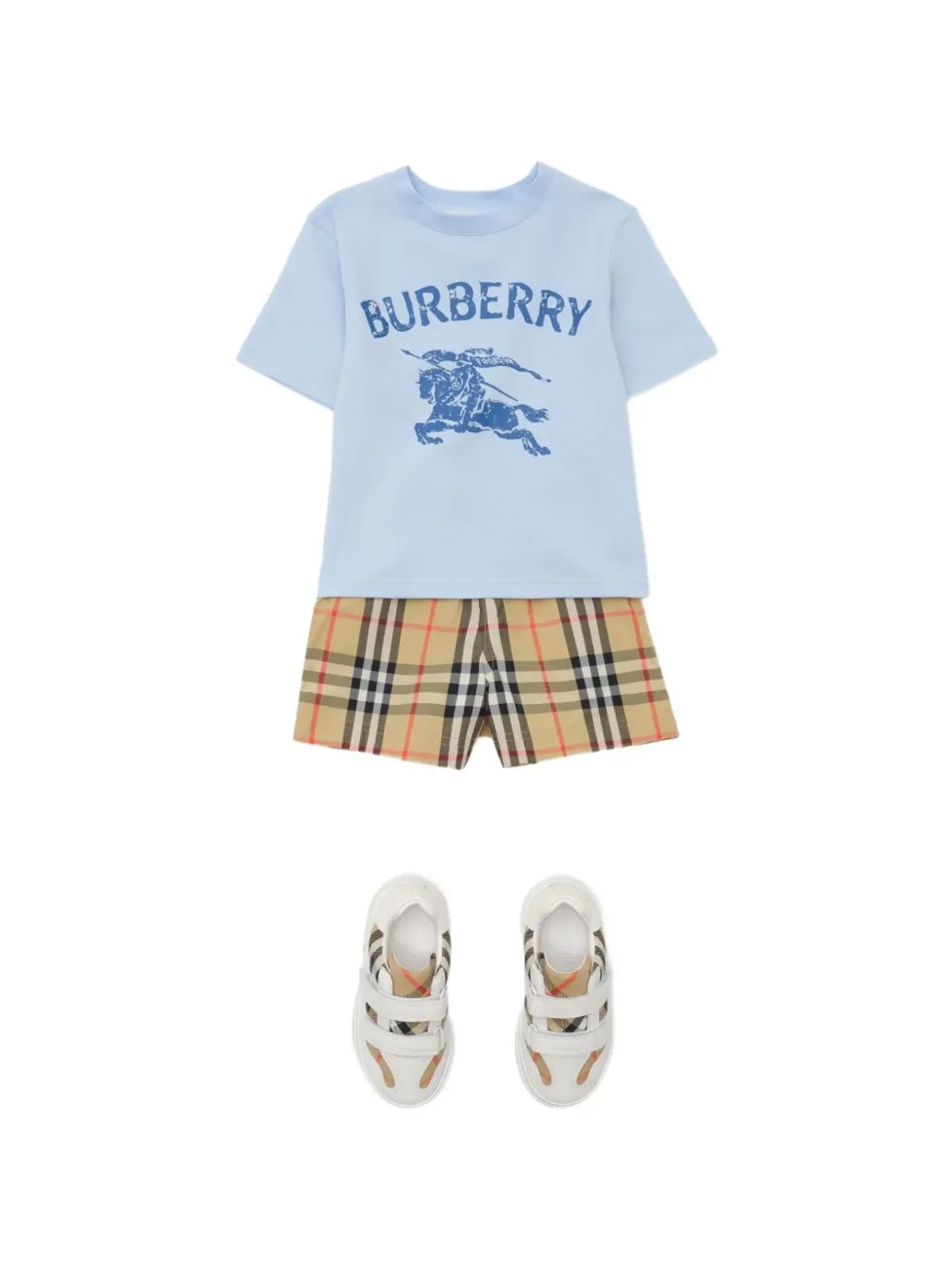 Burberry Kids チェック柄スイムショーツ - 画像3