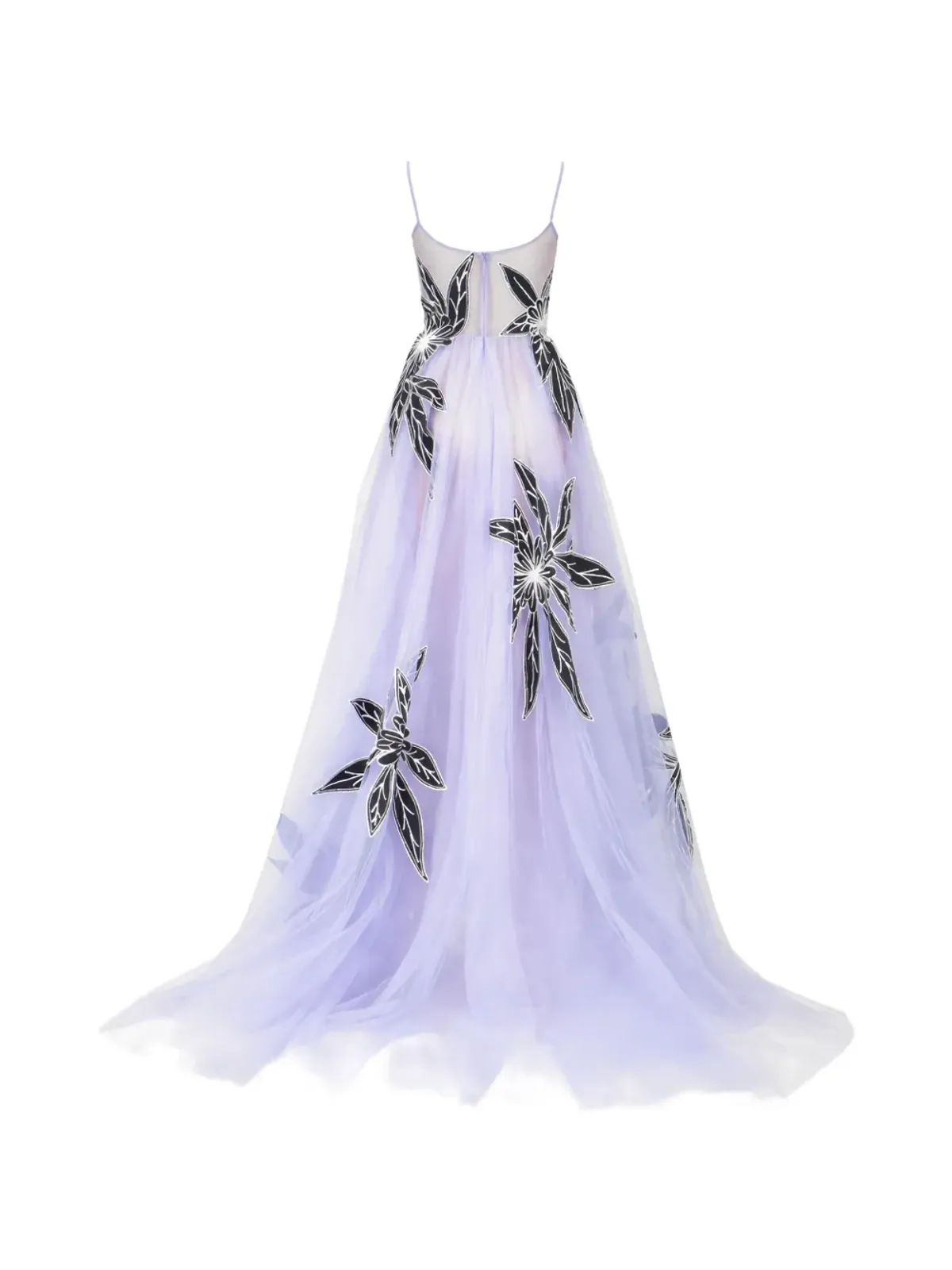 GEORGES HOBEIKA 花柄アップリケ付きマキシドレス - 画像2