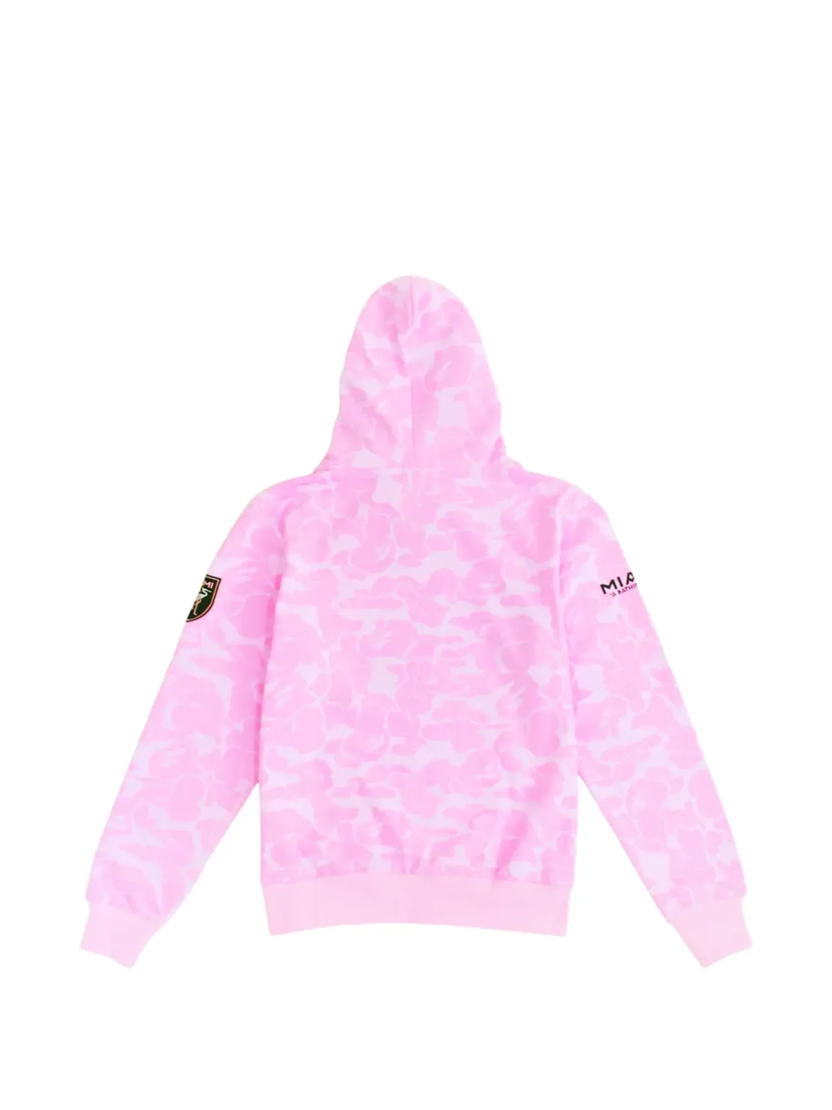 A BATHING APE® Inter Miami CF カモフラージュフーディー（ピンク） - 画像2