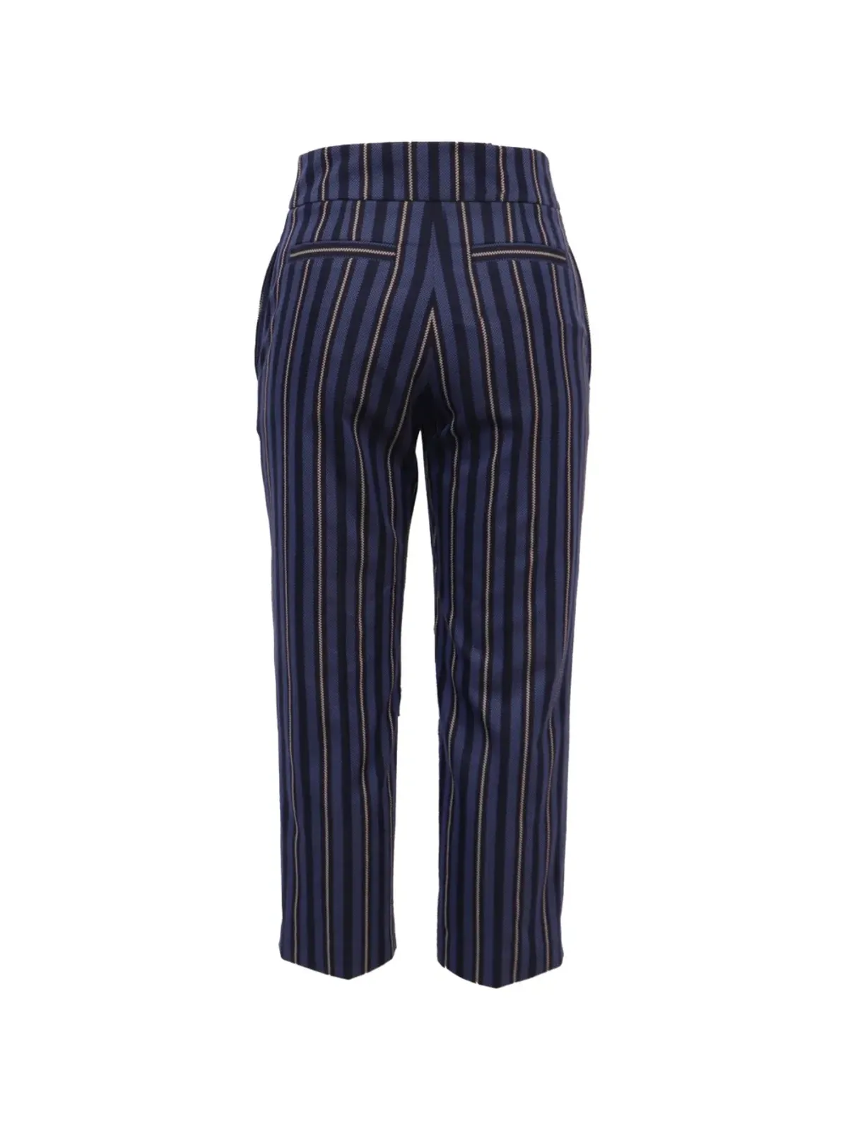 Burberry Pre-Owned ストライプ柄のクロップドパンツ - 画像2