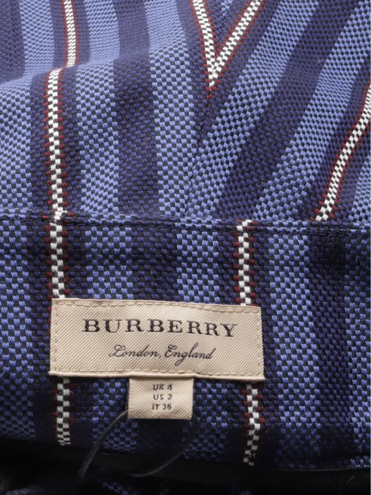 Burberry Pre-Owned ストライプ柄のクロップドパンツ - 画像4