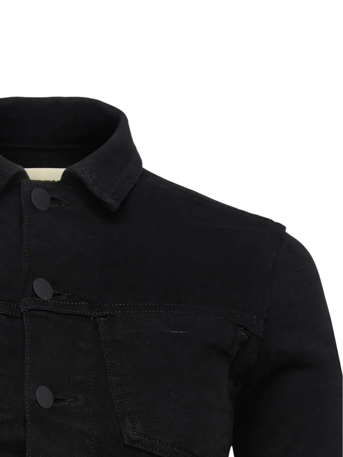 L'Agence Janelle raw-cut denim jacket - Black - 画像2