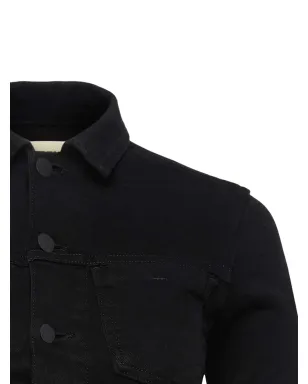 L'Agence Janelle raw-cut denim jacket - Black - サムネイル2