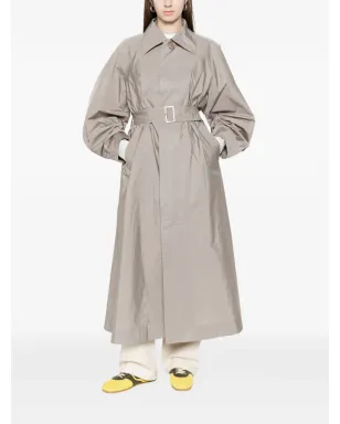 Issey Miyake ベルト付きコート - サムネイル2