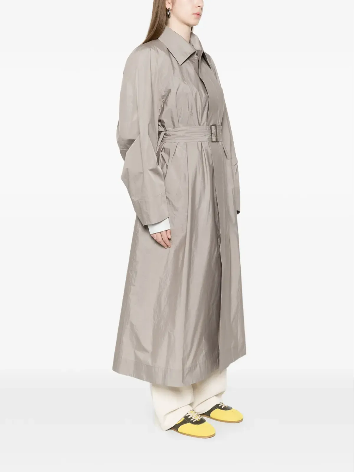 Issey Miyake ベルト付きコート - 画像3