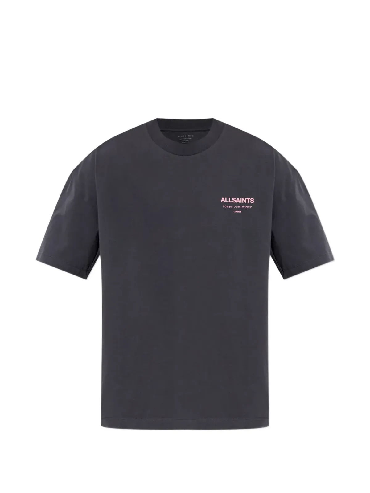 AllSaints アンダーグラウンド コットンTシャツ ブラック - 画像1