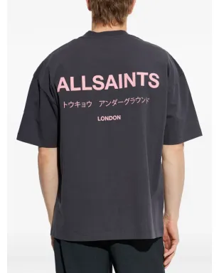 AllSaints アンダーグラウンド コットンTシャツ ブラック - サムネイル4