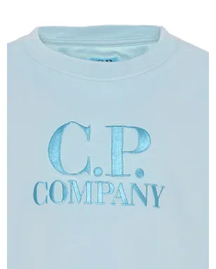 C.P. Company Kids embroidered short-sleeve T-shirt - Blue - サムネイル3