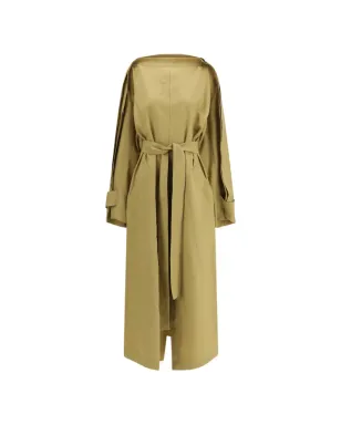 Petar Petrov belted trench coat dress - Green - サムネイル1
