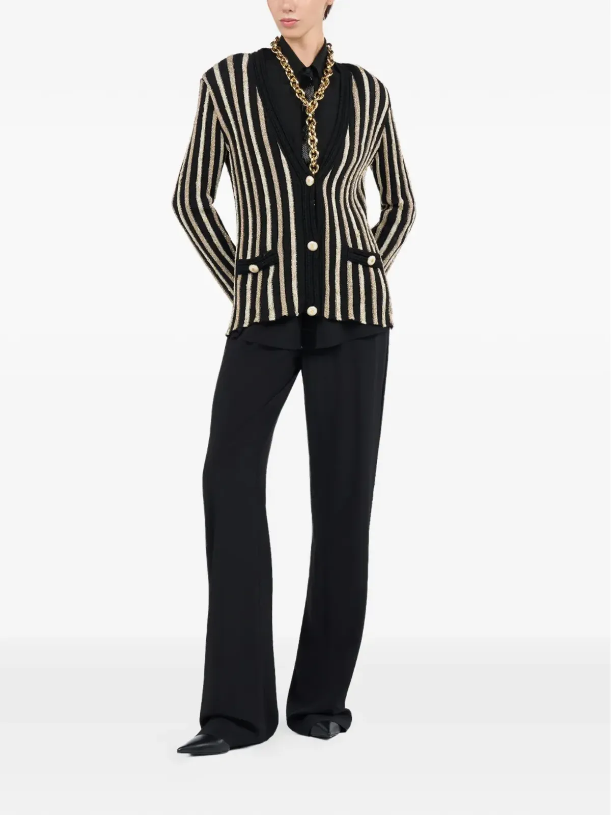 Roberto Cavalli ビーズディテールパンツ - 画像2