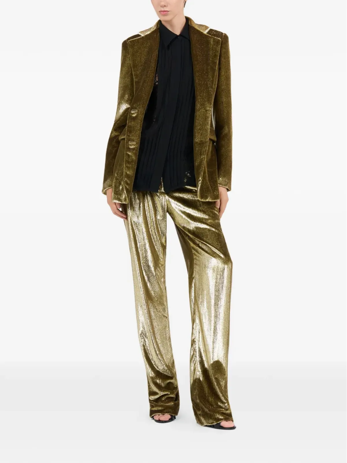 Roberto Cavalli メタリックパンツ - 画像2