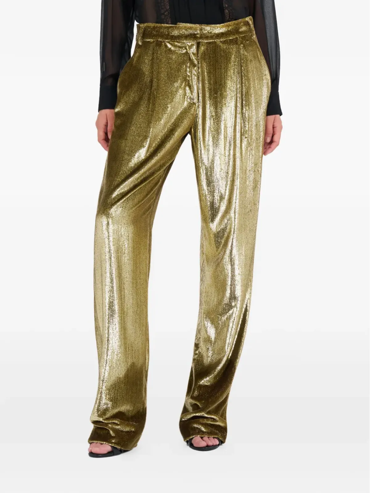 Roberto Cavalli メタリックパンツ - 画像3