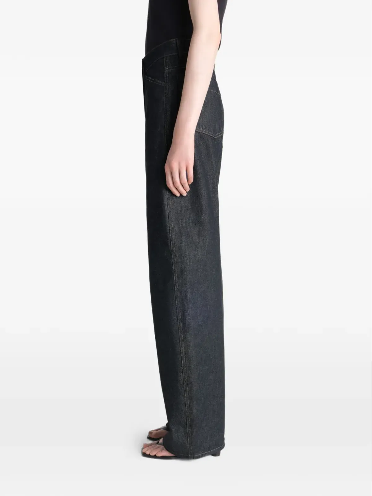 LEMAIRE ハイウエストワイドジーンズ - 画像4