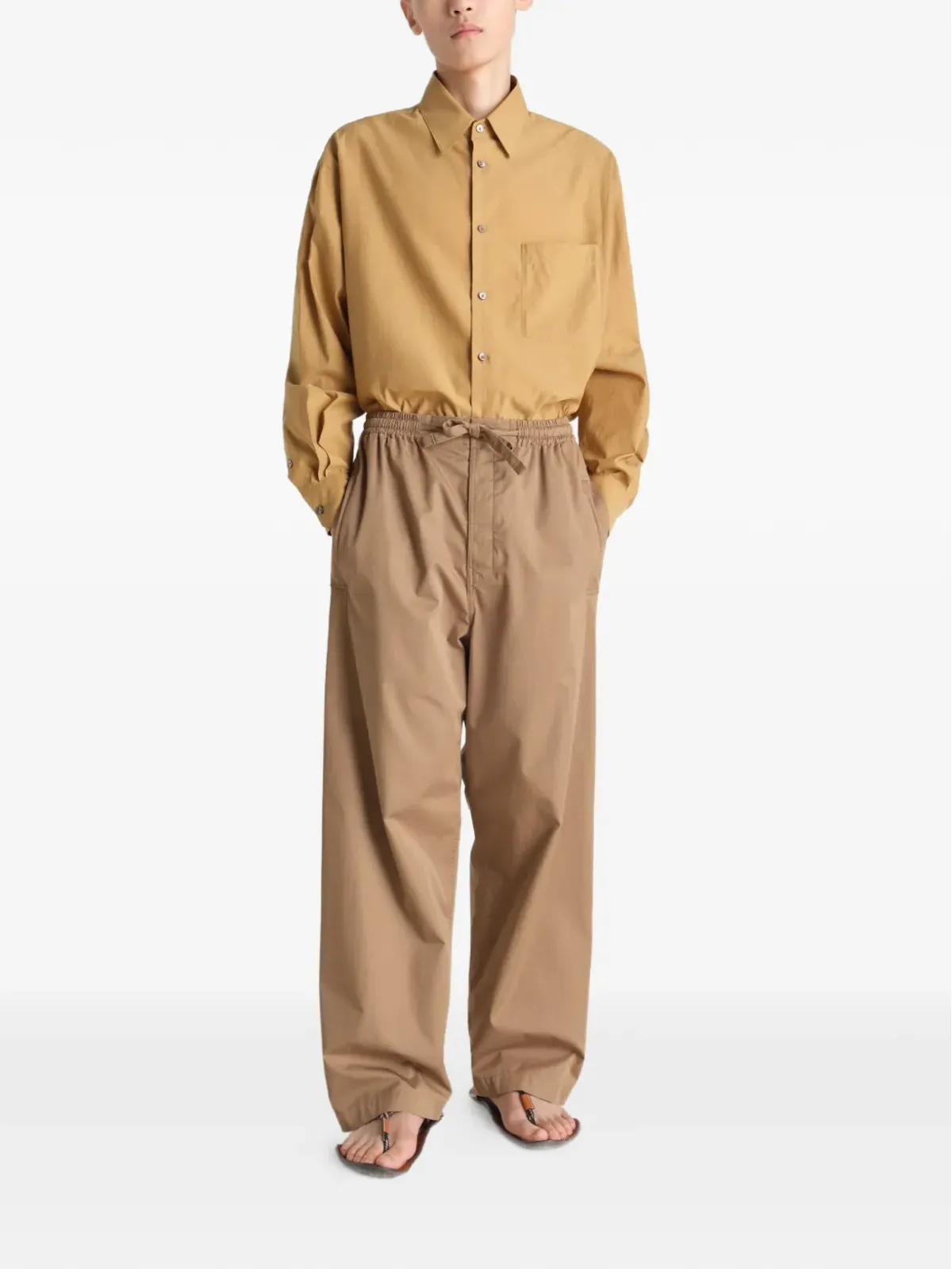 LEMAIRE ドローストリングパンツ - 画像2