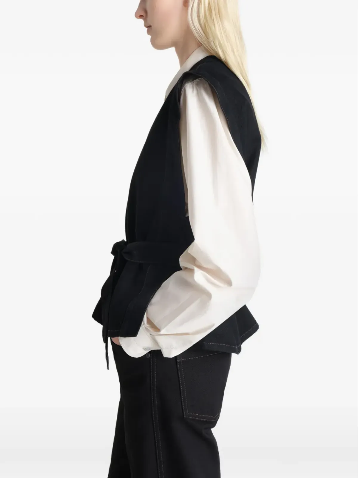 LEMAIRE Vネックトップス - 画像5