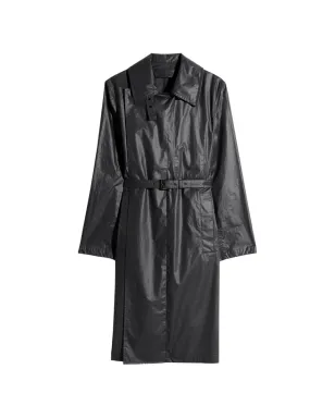 LEMAIRE belted collar wrap coat - Black - サムネイル1