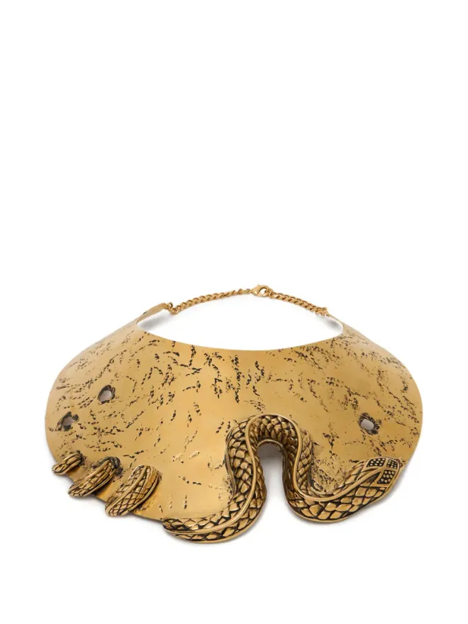 Roberto Cavalli Roberto Cavalli 蛇モチーフのチョーカーネックレスの商品画像