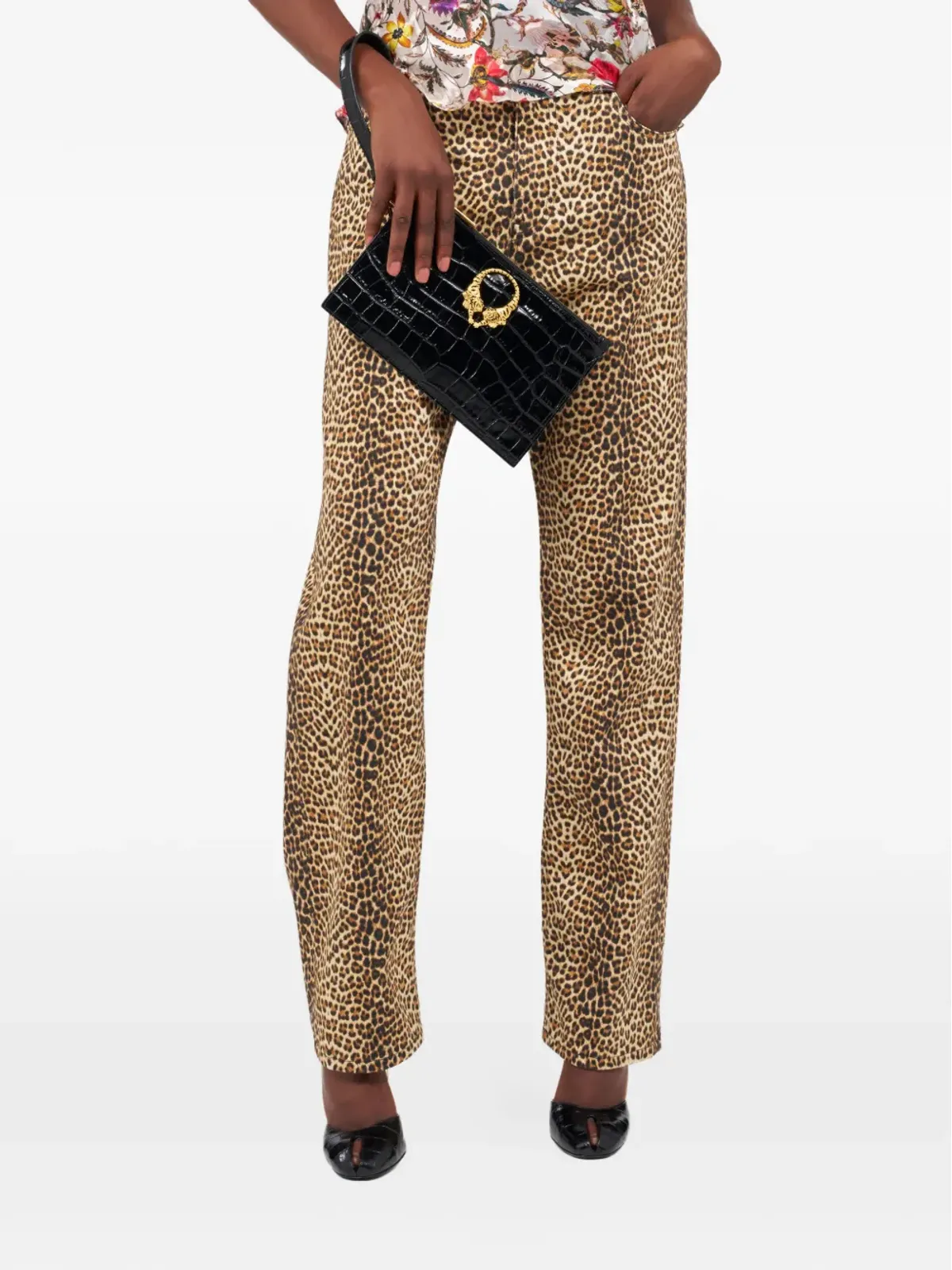Roberto Cavalli タイガーモチーフ クラッチバッグ - 画像2