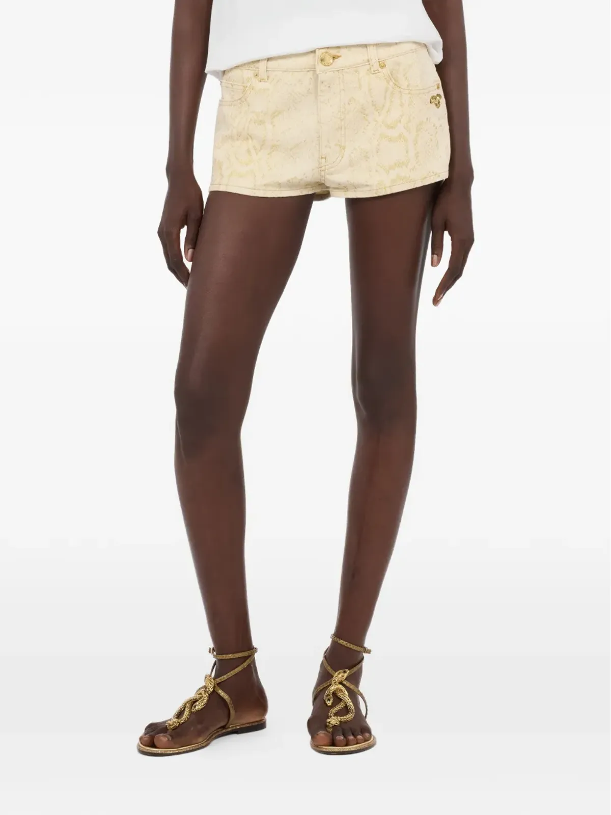 Roberto Cavalli アニマル柄ショートパンツ - Neutrals - 画像3