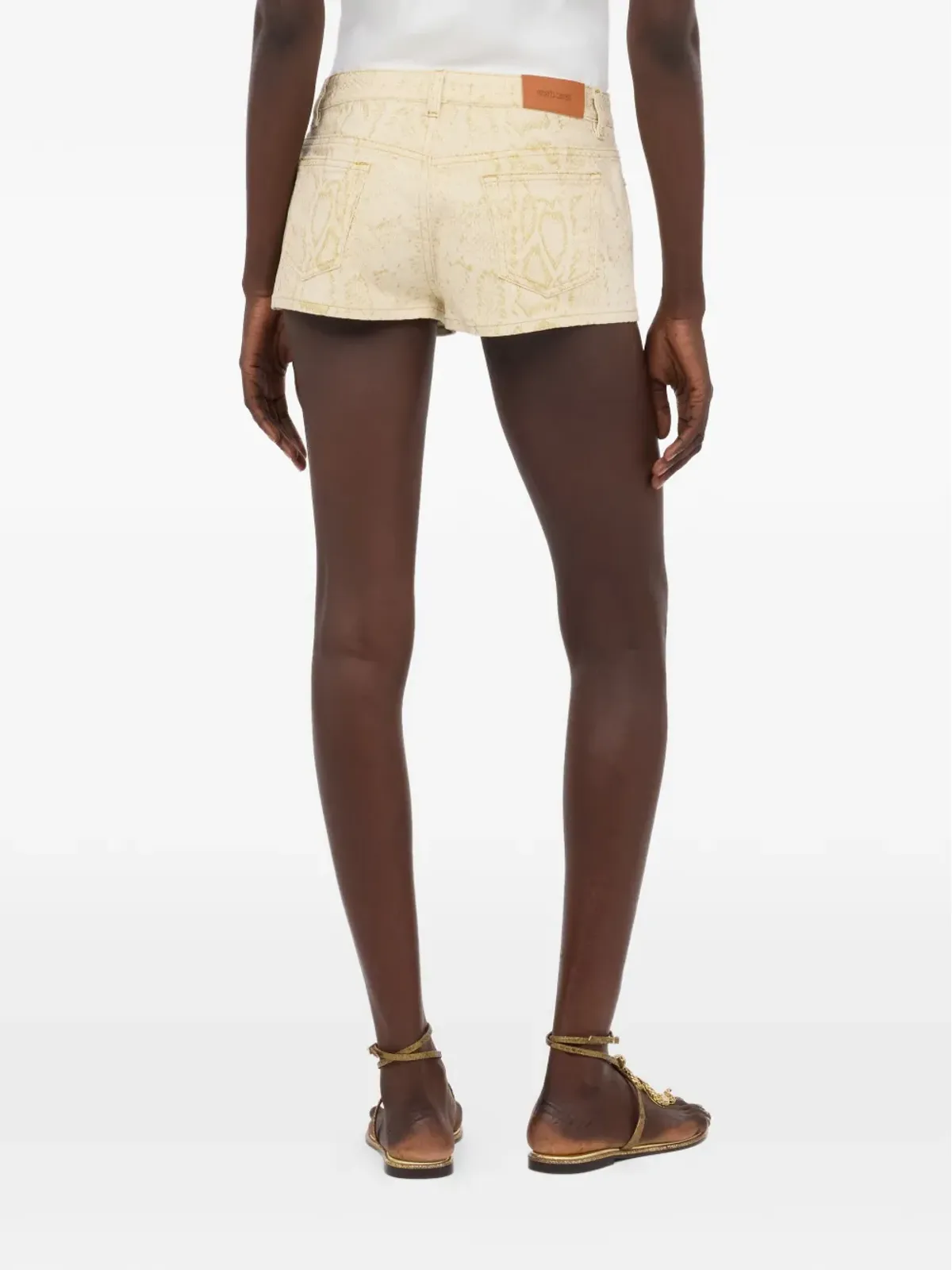 Roberto Cavalli アニマル柄ショートパンツ - Neutrals - 画像4
