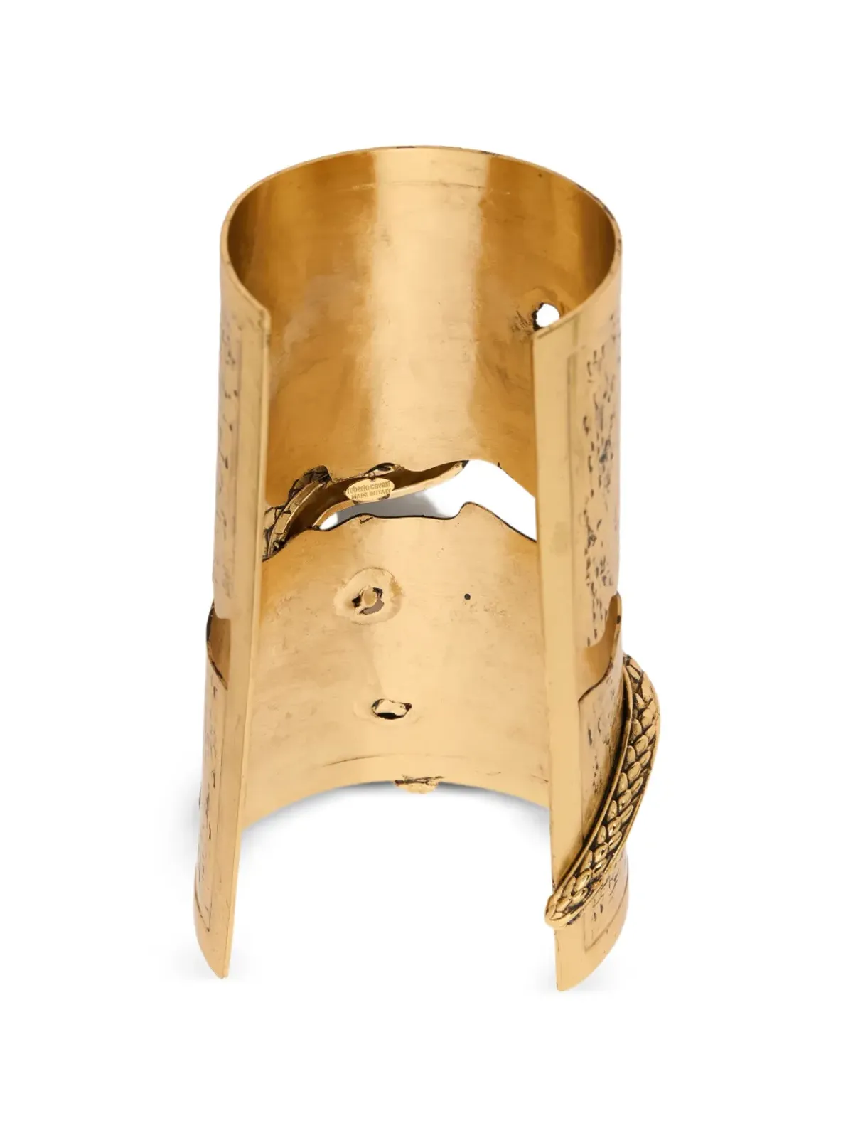Roberto Cavalli 蛇モチーフのカフブレスレット - Gold - 画像2