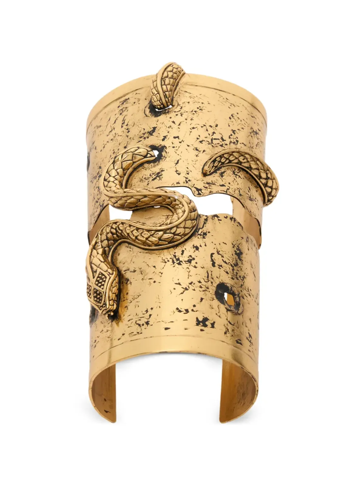 Roberto Cavalli 蛇モチーフのカフブレスレット - Gold - 画像3