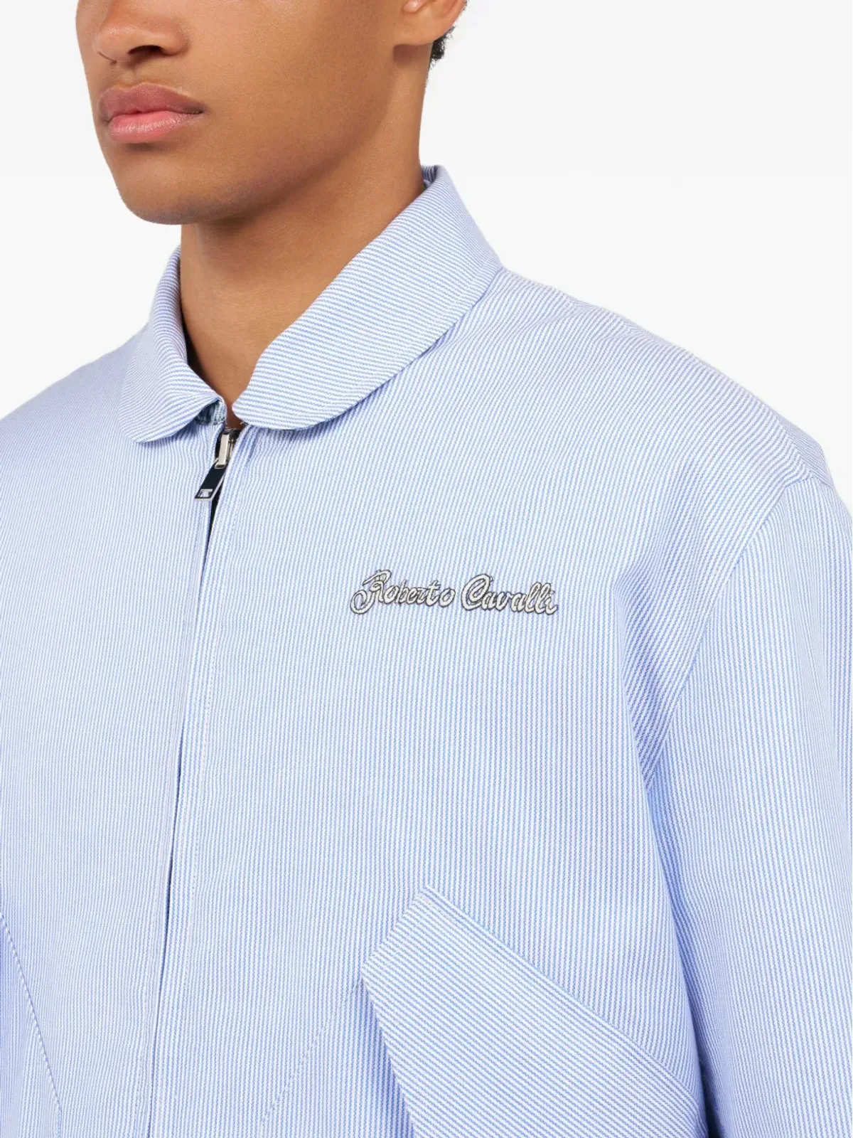 Roberto Cavalli Baby Jaguar reversible jacket - Blue - 画像5