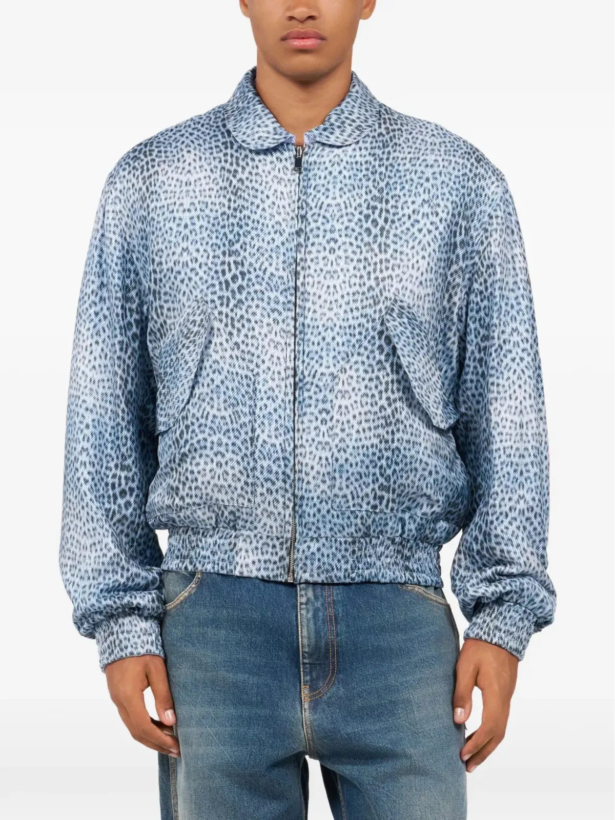 Roberto Cavalli Baby Jaguar reversible jacket - Blue - 画像3