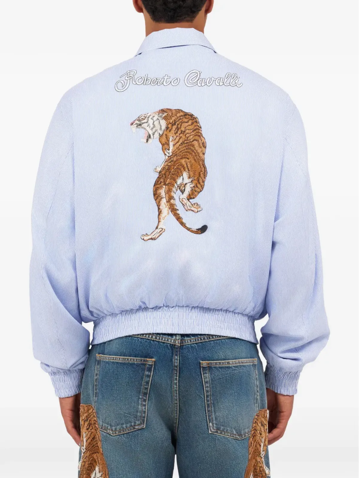 Roberto Cavalli Baby Jaguar reversible jacket - Blue - 画像4