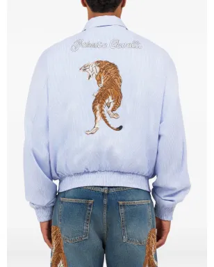 Roberto Cavalli Baby Jaguar reversible jacket - Blue - サムネイル4