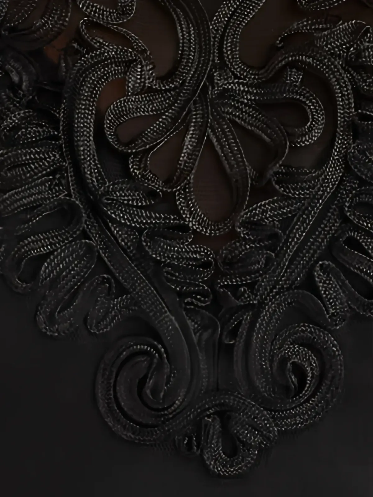 Tadashi Shoji ケープスタイルのマキシドレス - 画像5