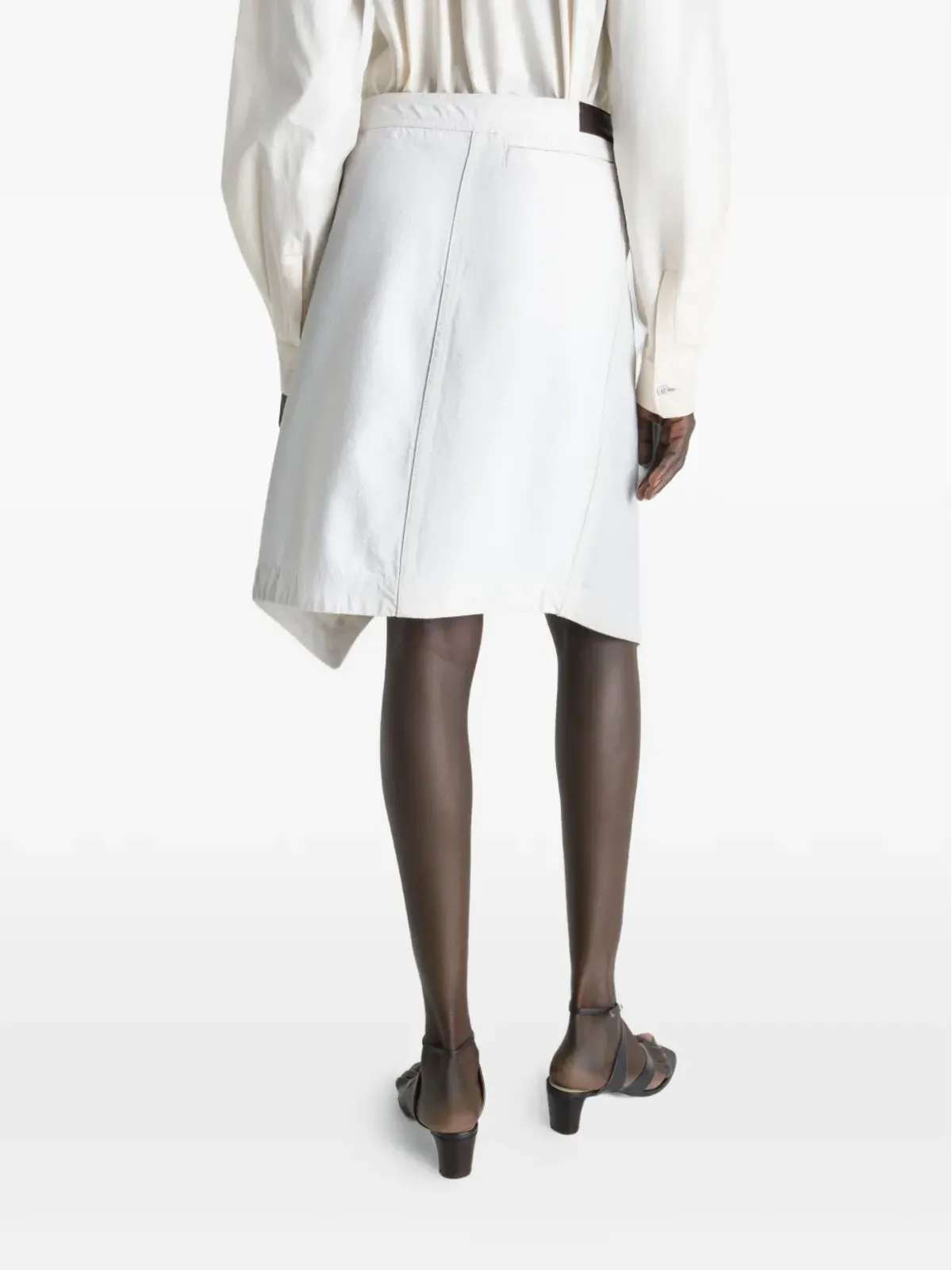 LEMAIRE アシンメトリック デニム スカート - 画像5