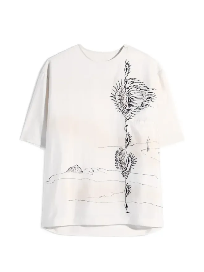 Lemaire LEMAIRE ボタンプリントTシャツの商品画像