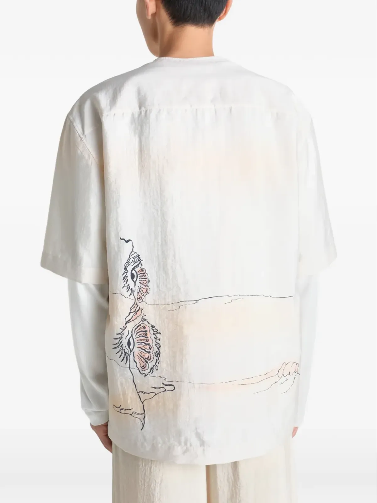 LEMAIRE ボタンプリントTシャツ - 画像5