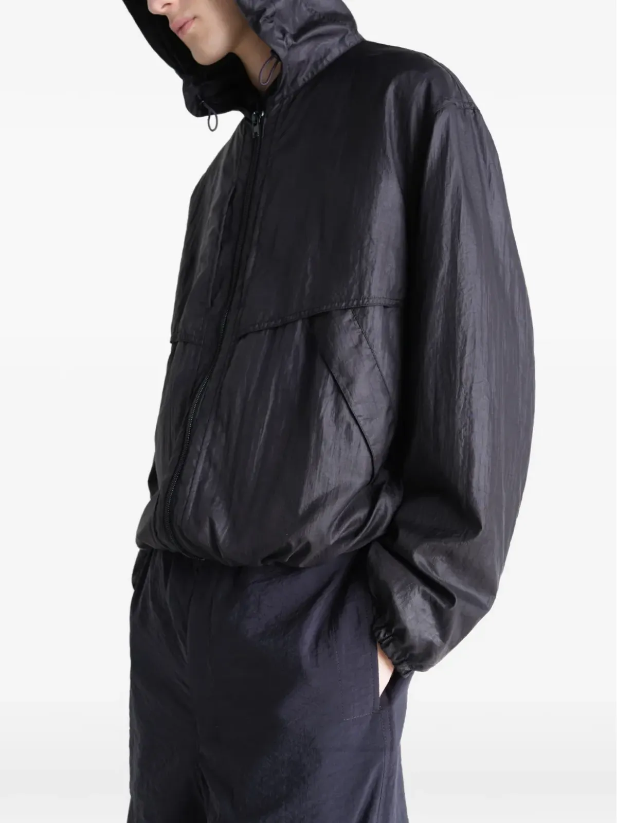 LEMAIRE フーデッドジップアップウィンドブレーカー - 画像4