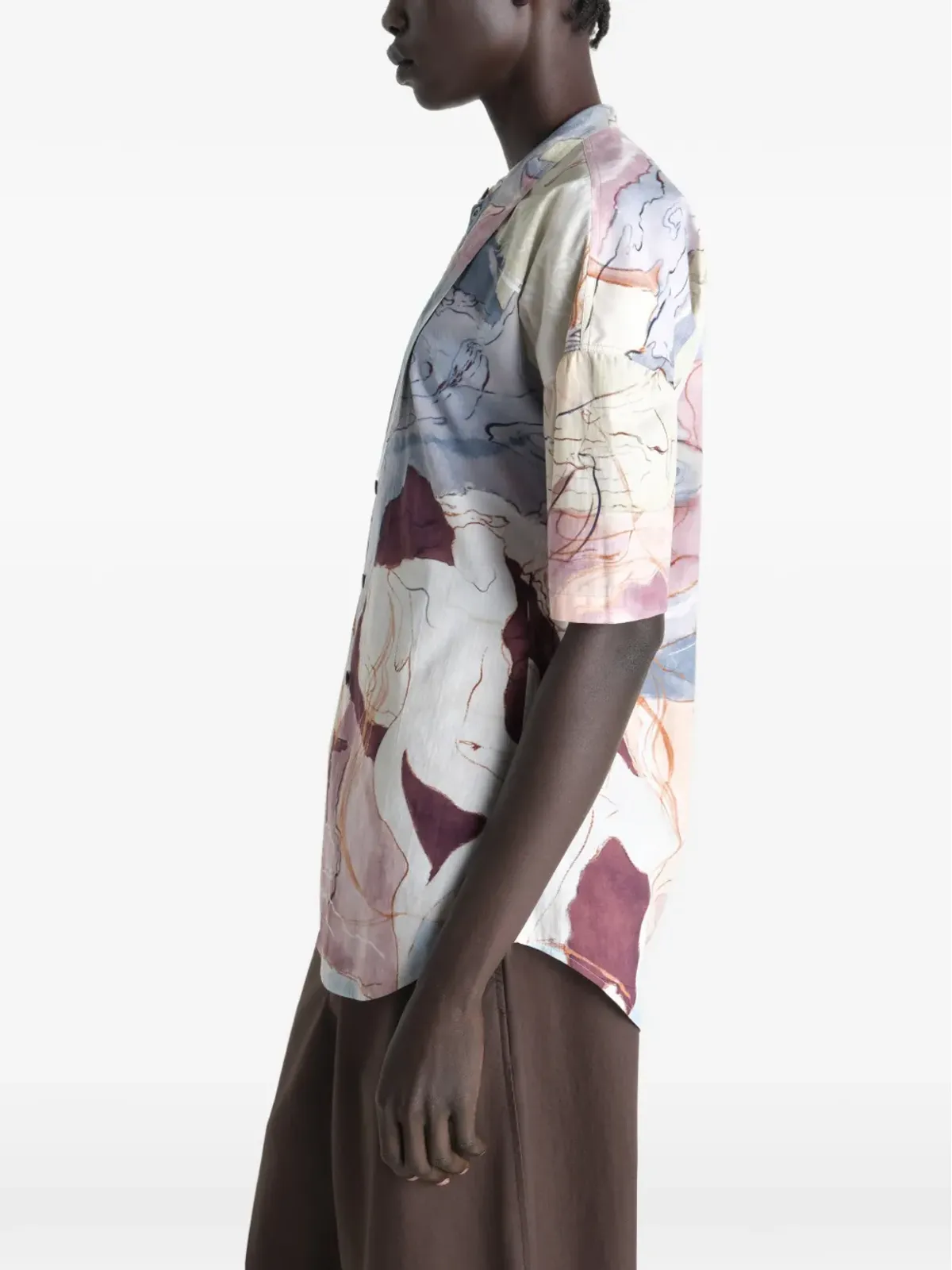 LEMAIRE スカーフ柄プリントシャツ - 画像5