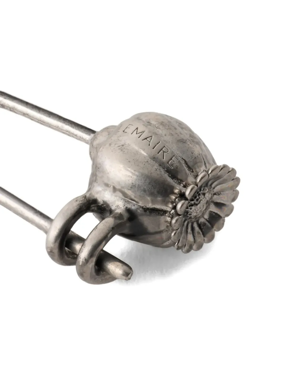 LEMAIRE thistle bead safety-pin brooch - Silver - 画像4