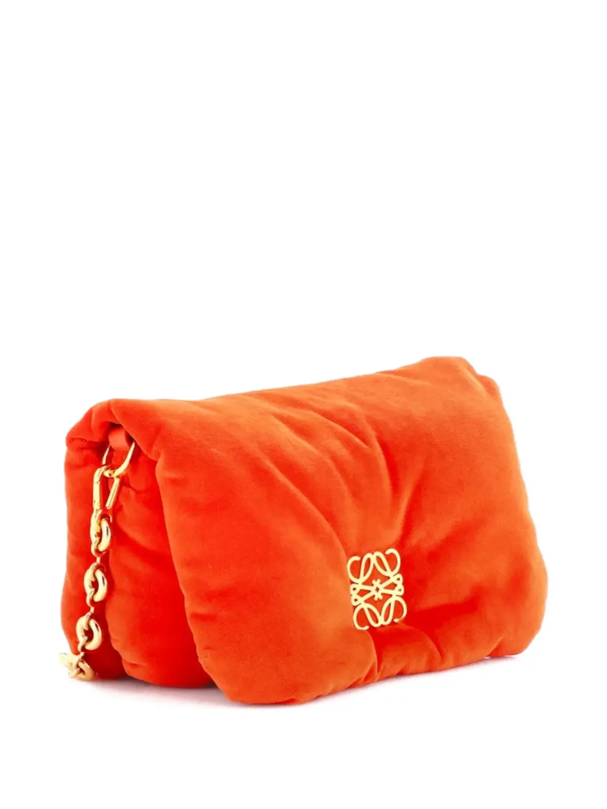 Loewe Pre-Owned ゴヤチェーンパファーバッグ レザー ミニショルダーバッグ - 画像3