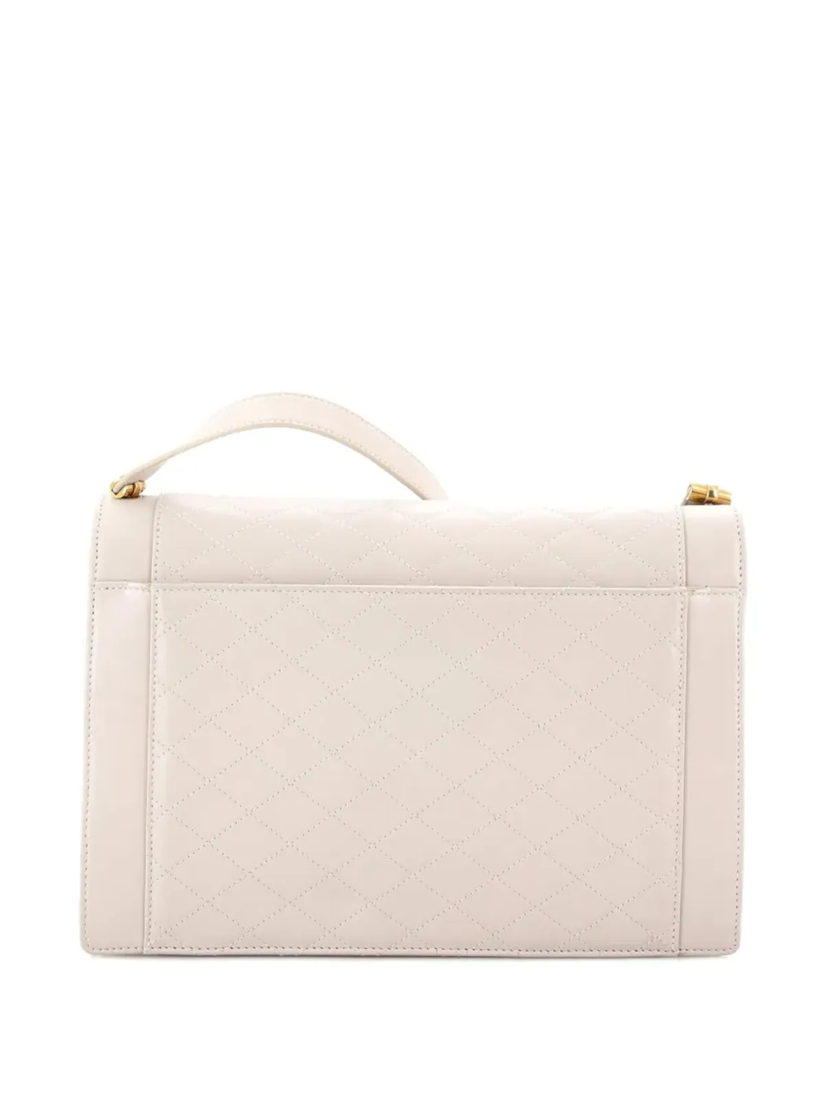 Saint Laurent ビンテージ Gaby Envelope Satchel Quilted Leather crossbody bag - Neutrals - 画像2