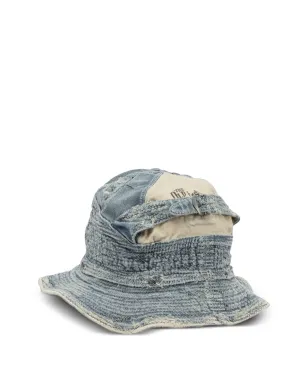 KAPITAL テクスチャード distressed ハット - ブルー - サムネイル3