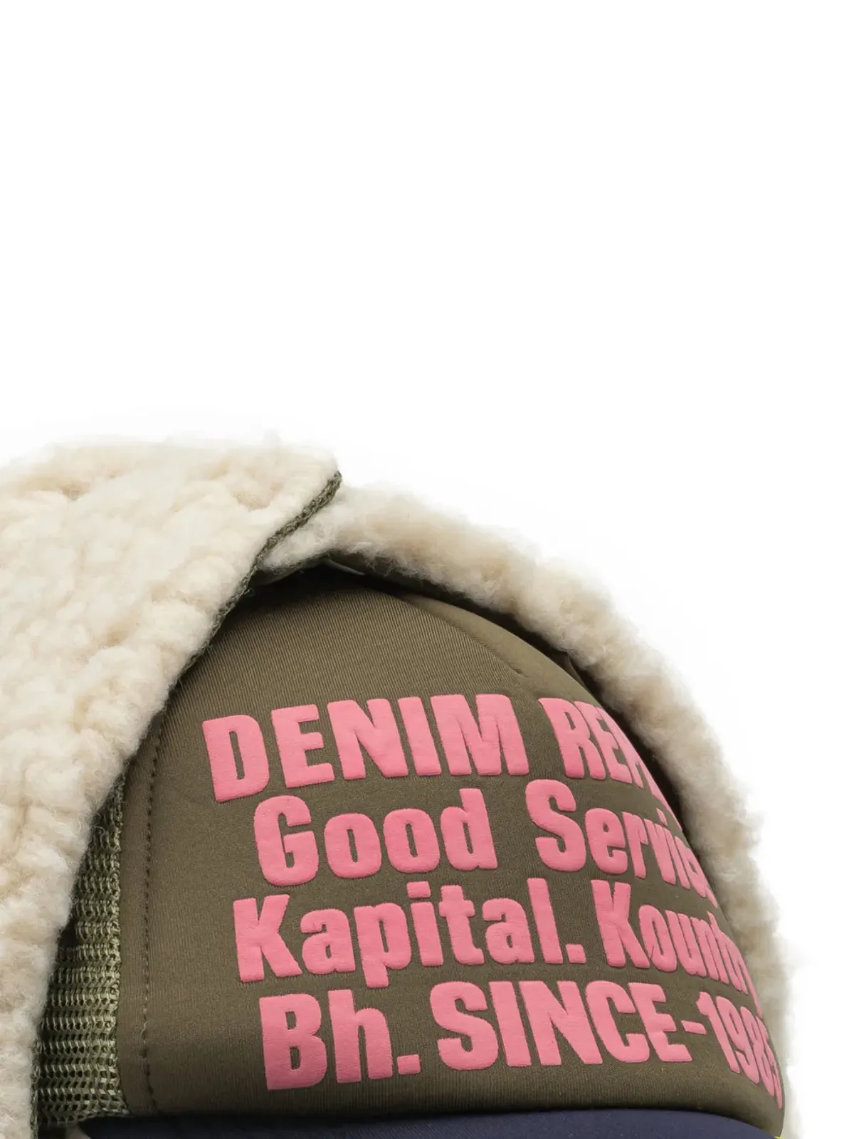 KAPITAL シアーリング テキスト ベースボールキャップ - 画像4
