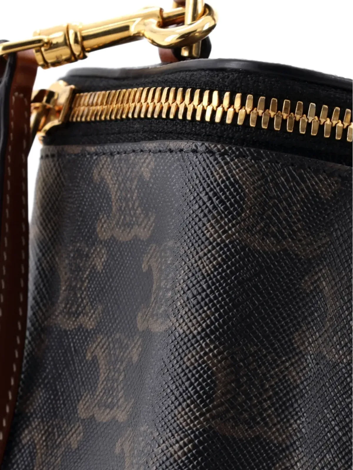Celine Pre-Owned トップハンドル型スクエア ヴァニティケース トリオンフ コーテッドキャンバス ミニ ショルダーバッグ - 画像5
