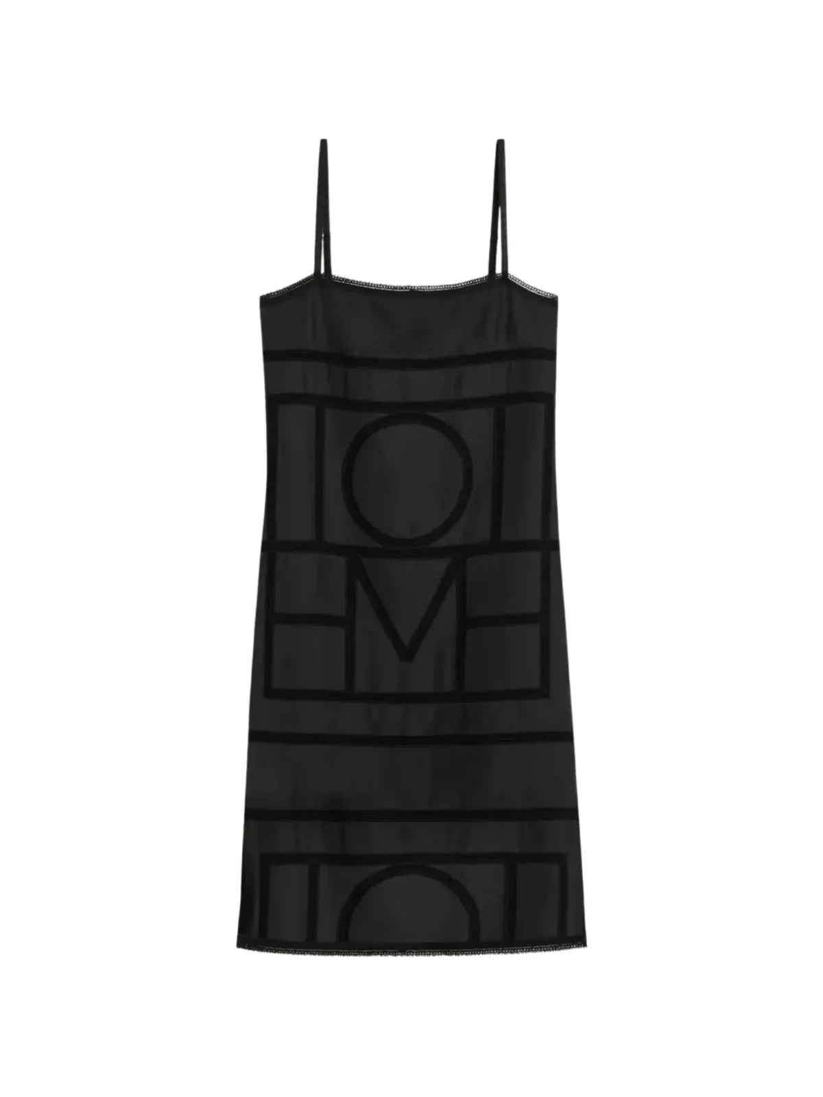 TOTEME モノグラムトリム ミディドレス - 画像1